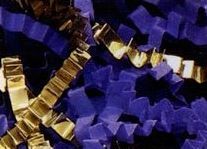 10# Royal Blue & Gold Paper & Metallic Blends Crinkle Cut Paper Shreds