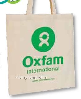 100% Organic Cotton Tote Bag W/ Long Shoulder Straps