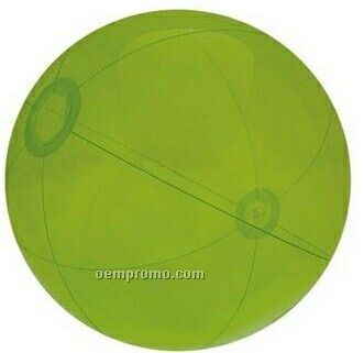 16" Inflatable Translucent Lime Green Beach Ball