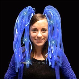 Light Up Hair - Dreads - LED Hairband - Blue