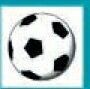Sport Stock Temporary Tattoo - Light Line Soccer Ball 3 (2"X2")