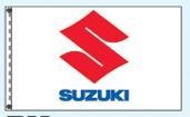 Stock Dealer Logo Flags - Suzuki