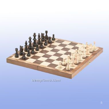 15" Staunton Wooden Chess Set (Screened)