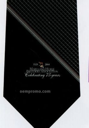 Custom Logo Woven Polyester Tie - Pattern Style E