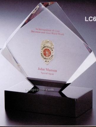 Custom Lucite Award W/ Base