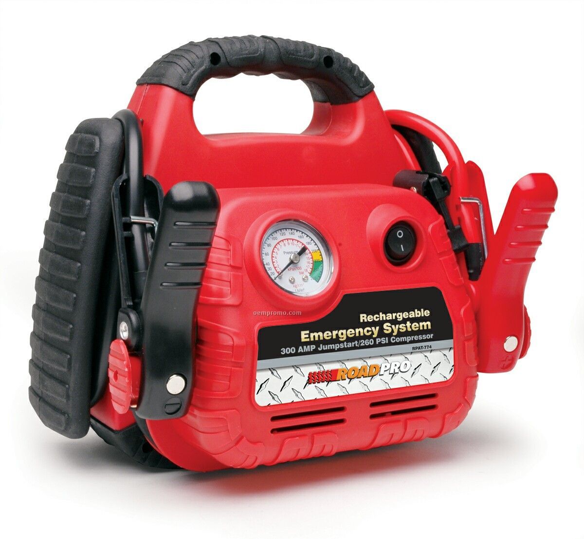 Rechargeable Emergency System With 12-volt Power Port And Air Compressor
