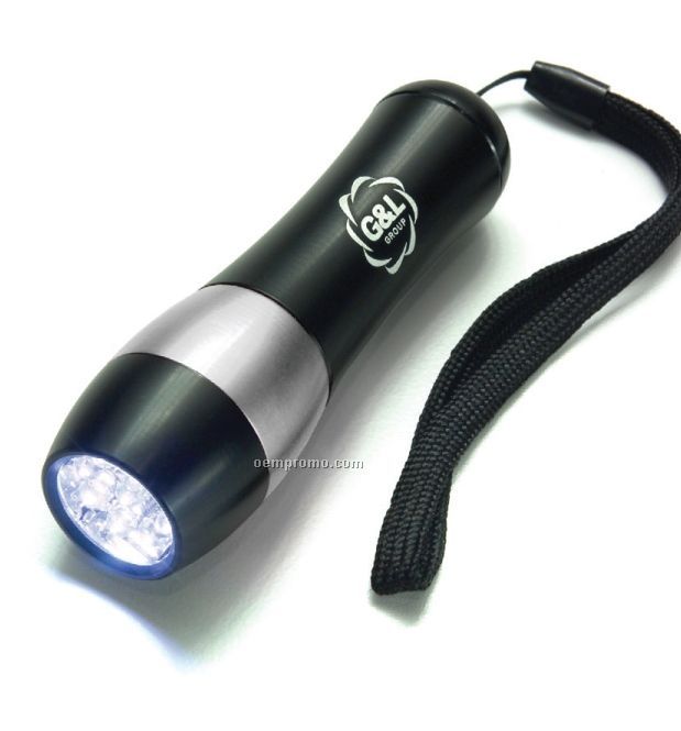 Aluminum LED Flashlight W/ 9 LED