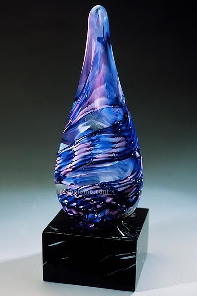 Aqua Sculpture W/ Marble Base (2.75