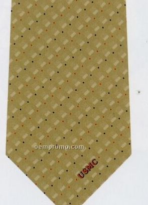 Custom Logo Woven Polyester Tie - Pattern Style F