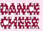 In Stock Dance Logo Ink Transfers In Red W/White Dots