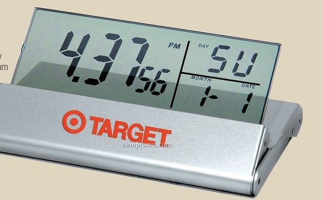 'calling Card' Style Travel Clock (Imprinted)