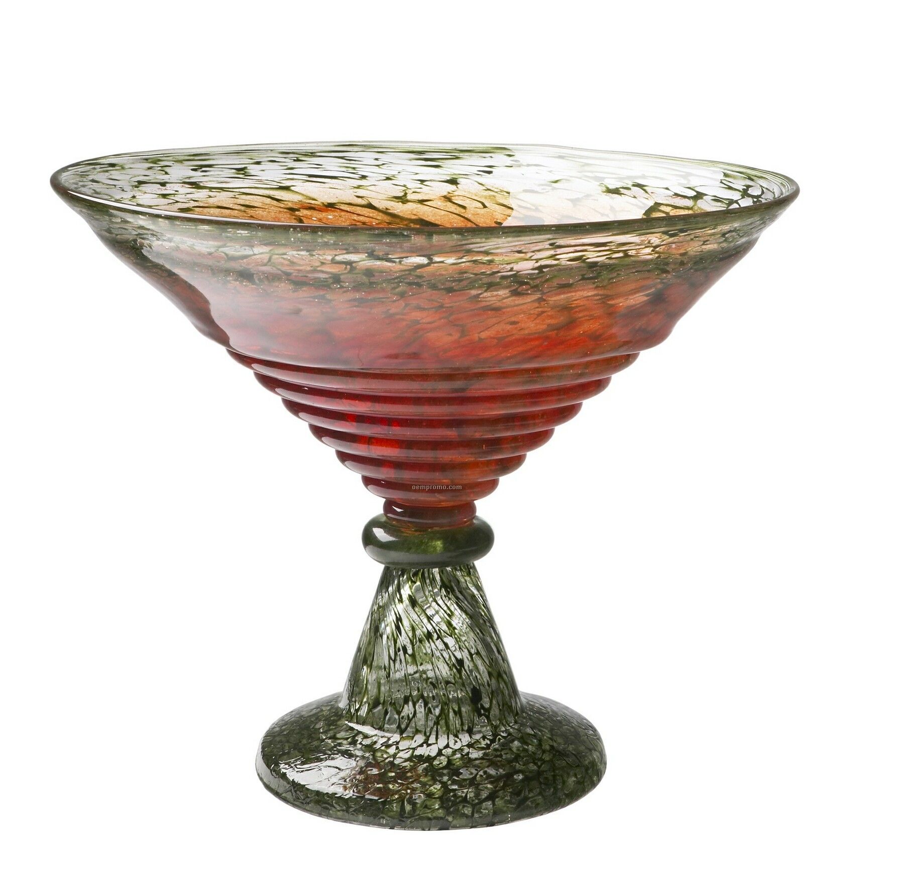 Corfu Footed Glass Bowl By Kjell Engman