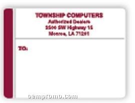Laser Sheet Mailing Labels With Burgundy Red Border