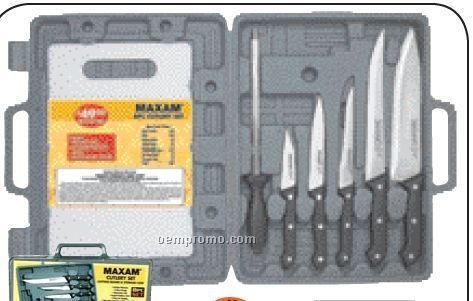 Maxam Knife Set With Cutting Board