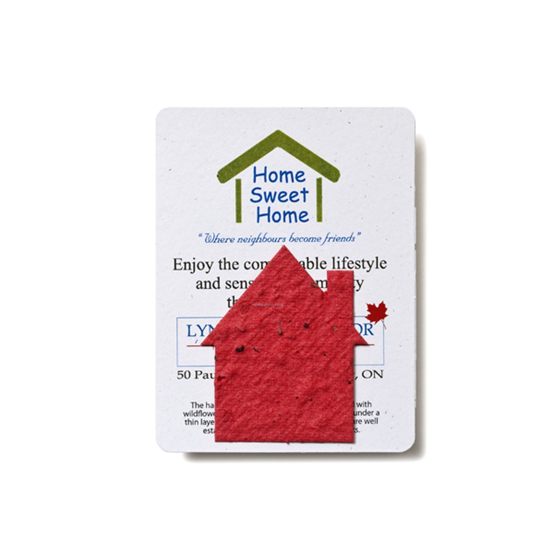 Mini House Shape Seed Paper Gift Pack