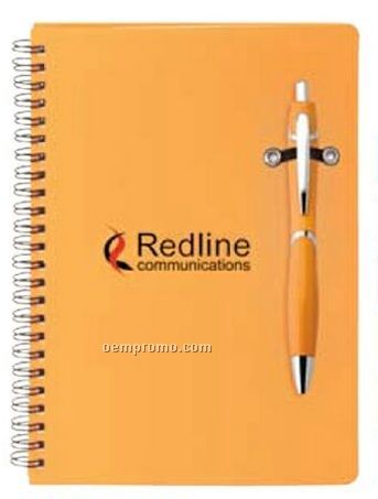 Benson Colorplay Pen & Double Spiral Bound Notebook Combo