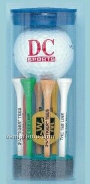 Best Buy Golf Ball Tube W/ Golf Ball, Eight 2-1/8