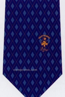 Custom Logo Woven Polyester Tie - Pattern Style H