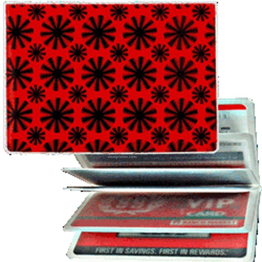 Red/Black 3d Lenticular Id / Credit Card Holder (Stock)