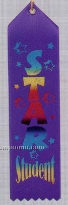 Stock Recognition Ribbon (Pinked Top) - Star Student