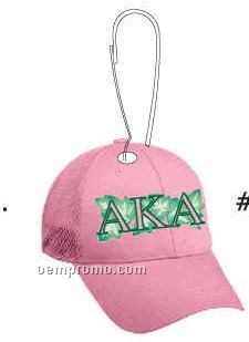 Alpha Kappa Alpha Sorority Hat Zipper Pull