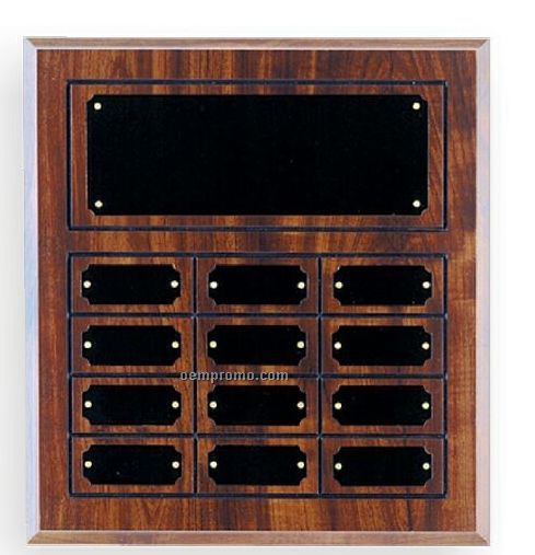 Cherry Finish Perpetual Plaque (12