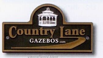 Custom 3d Exterior Nameplate (25 To 32.9 Square Inches)