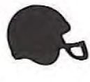 Mylar Shapes Football Helmet (2")