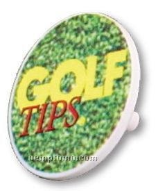 Plastic Golf Ball Marker - Full Color Digital