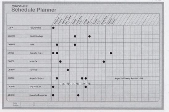 Schedule Planning Board Kit (24"X36")