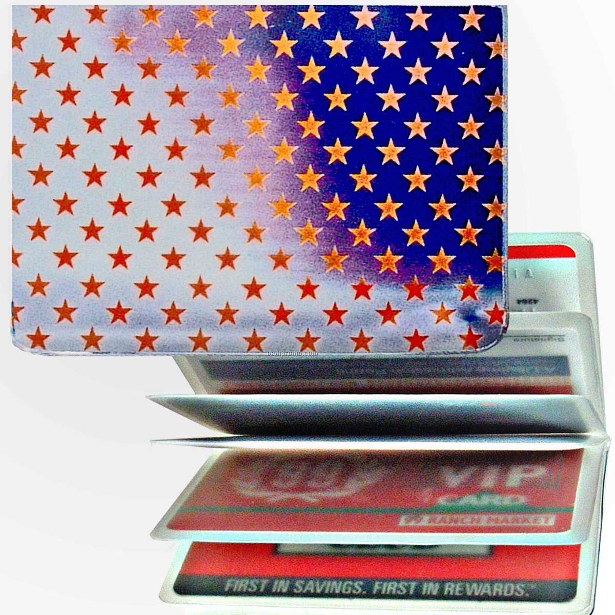 3d Lenticular Id / Credit Card Holder (Stock) Hearts & Flowers