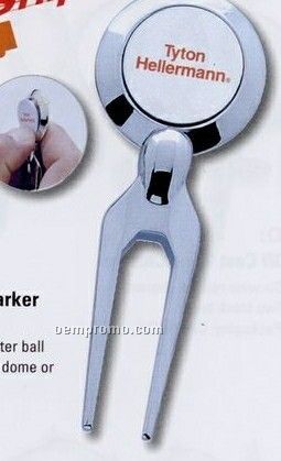 Divot Tool With Removable Magnetic Ball Marker