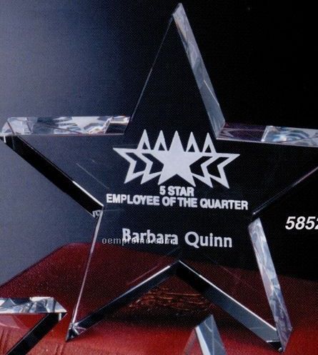 Star Gallery Crystal Tapered Star Award (6