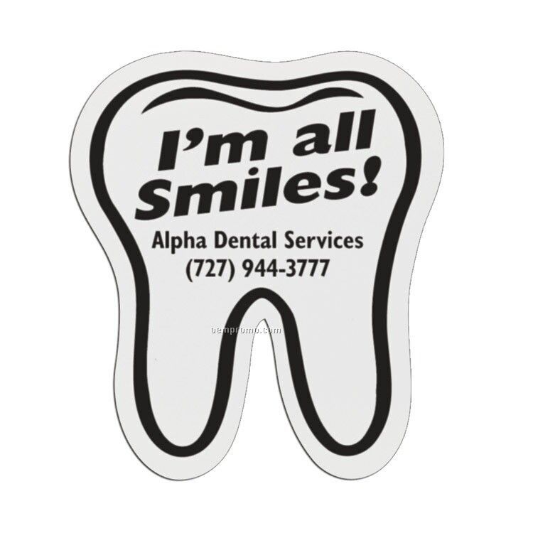 Tooth Lightweight Plastic Badge (3")