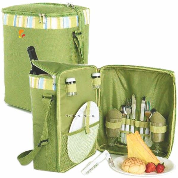 Book Style Picnic Bag For Two