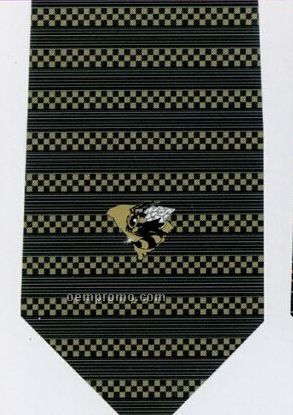 Custom Logo Woven Polyester Tie - Pattern Style K
