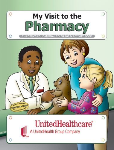 Action Pack Coloring Book W/ Crayons & Sleeve - My Visit To The Pharmacy