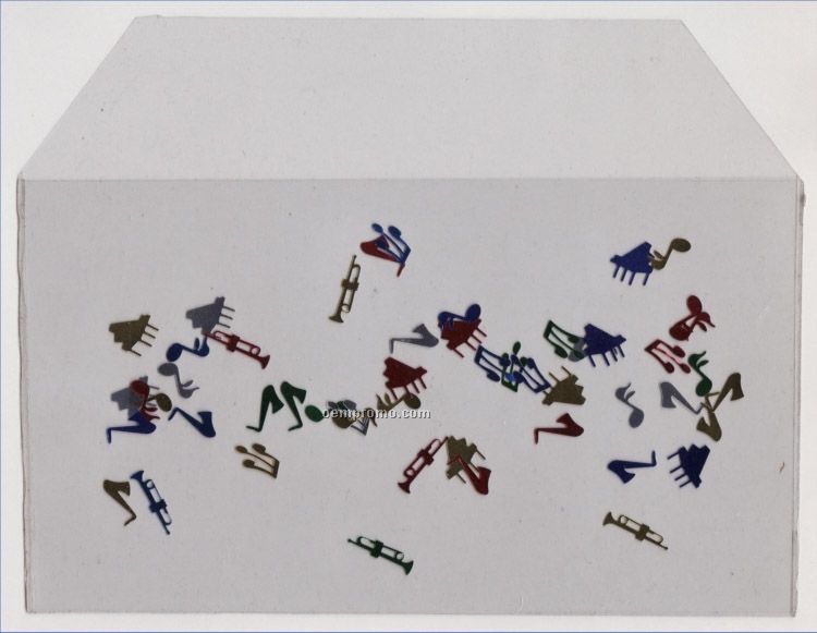 Custom Clear Vinyl Mailing Envelopes W/ Confetti / 9"X5"
