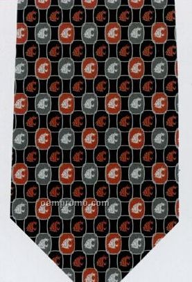 Custom Logo Woven Polyester Tie - Pattern Style L