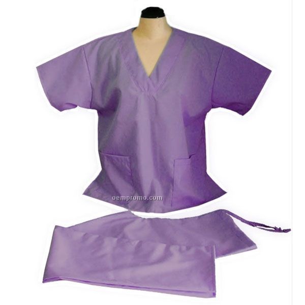 Deluxe Scrub Top W/ 2 Patch Pocket