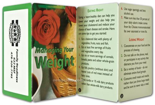 Key Points Brochure - Managing Your Weight Record Keeper
