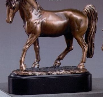 Tennessee Walking Horse Trophy W/ Rectangle Base (8.5"X8.5")