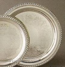10" Elegance Silver Plated Gadroon/ Chase Tray