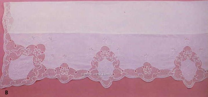 30"X90" Panel With Point Venice Lace