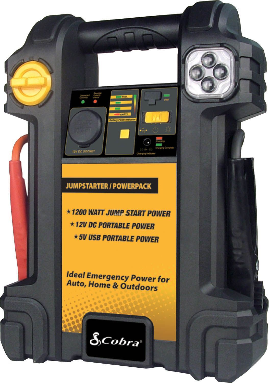 Cobra Portable Jump-start System W/ Dc Power Outlet