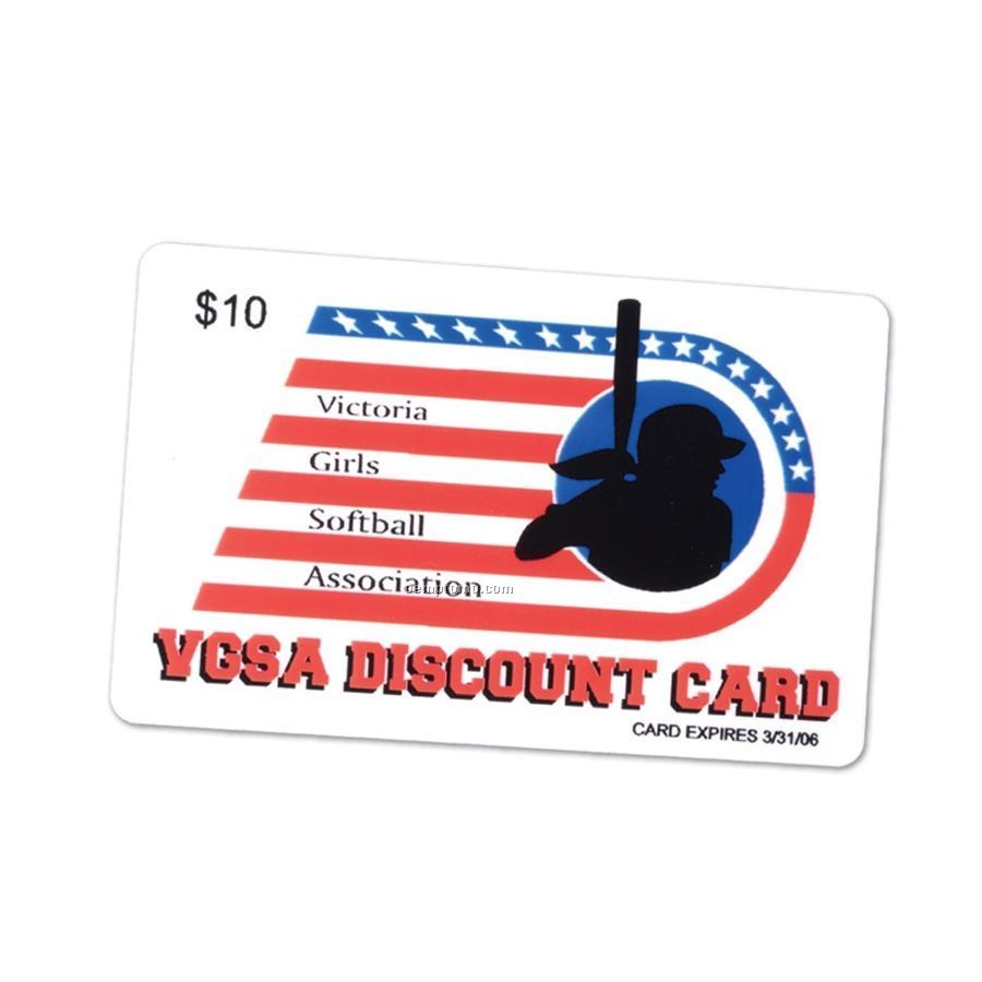 Discount Card - 4-color Process / 1 Side (3 3/8"X2 1/8")