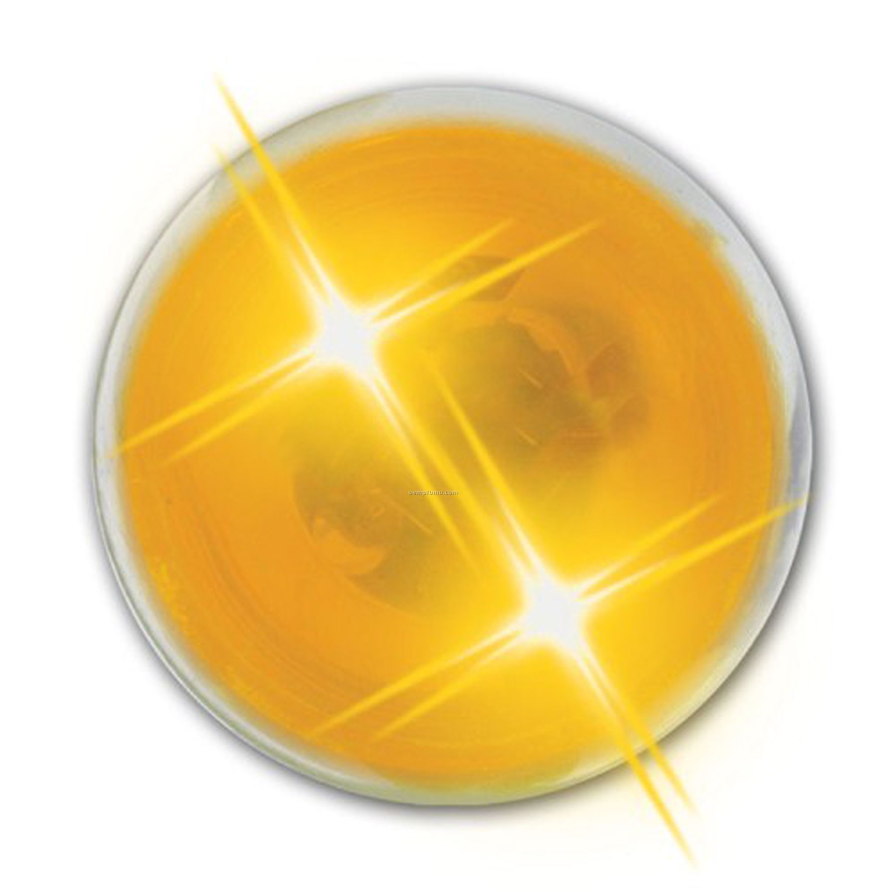 Lightup Bouncing Buzball - Yellow Ball With Yellow Leds (Inside Imprint)