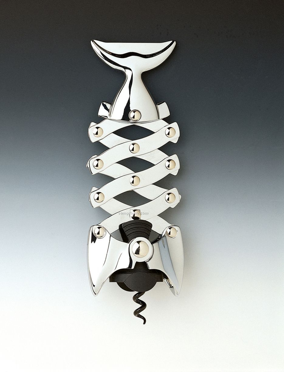 Pisces Multi-lever Corkscrew With Teflon Spiral- Laser Engraved