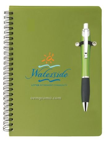 Debonair Colorplay Notebook & Finger Comfort Ballpoint Pen Combo