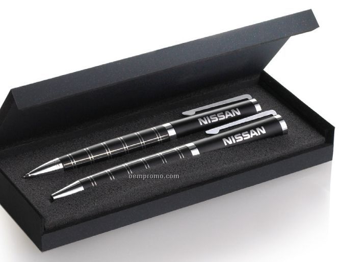 Orio Metal Ballpoint Pen & Twist Action Pencil Gift Set